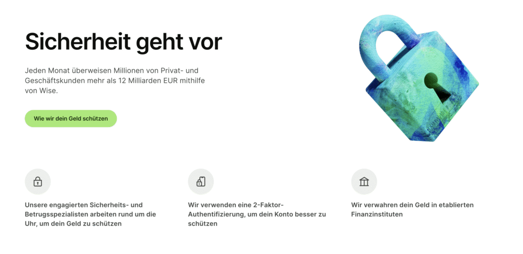 Übersicht der Wise Sicherheitsfeatures und Regulierung, Millionen Kunden und National Bank of Belgium Siegel, Vorteile beim Wise Konto eröffnen