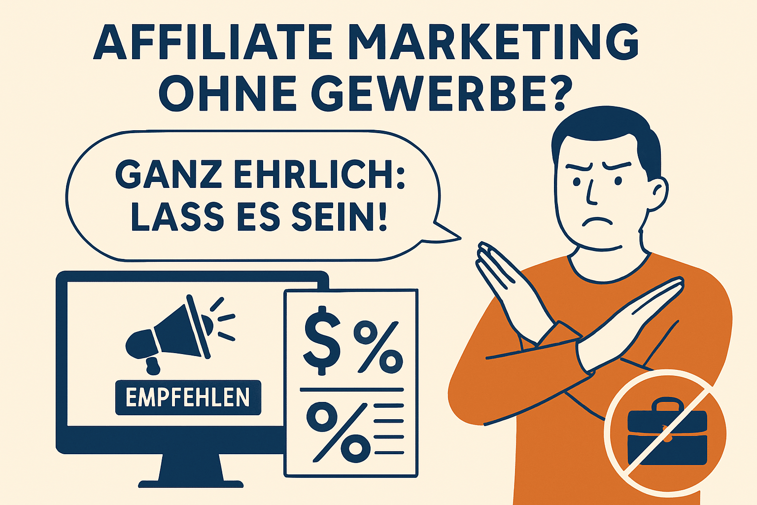 Affiliate Marketing ohne Gewerbe? wieso nicht