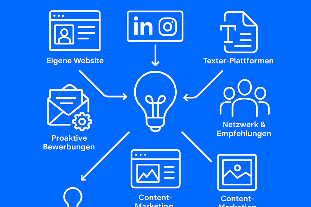 kunden finden als copywriter oder texter Akquise marketing