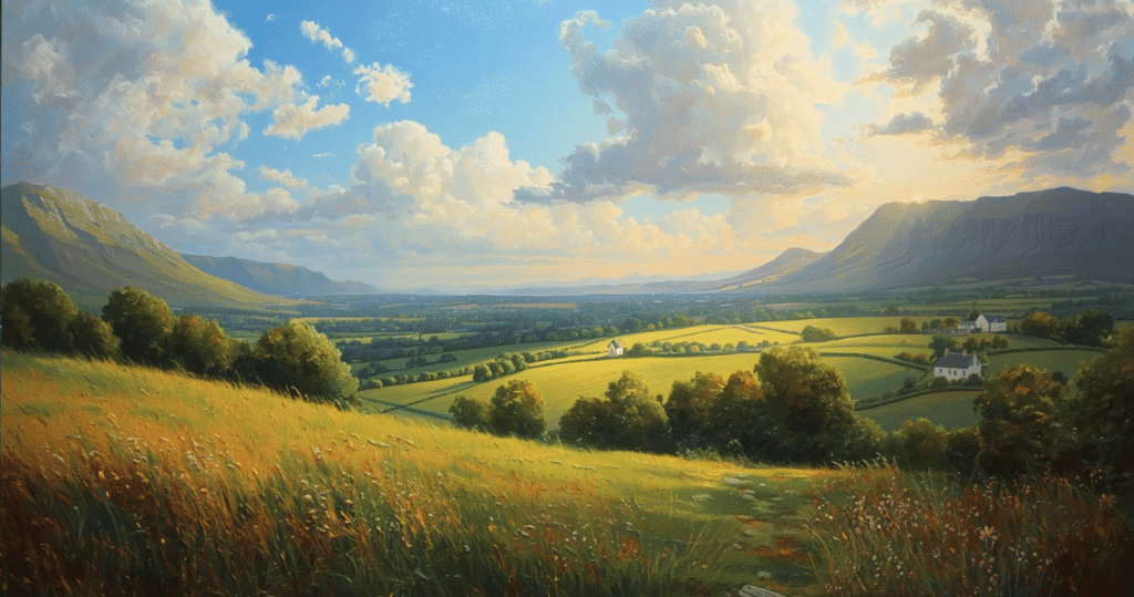 Weite irische Landschaft als Motiv für auswandern nach Irland, Irland auswandern Erfahrung, auswandern Irland Erfahrungen, auswandern nach Irland Voraussetzungen und Gründe um nach Irland auswandern