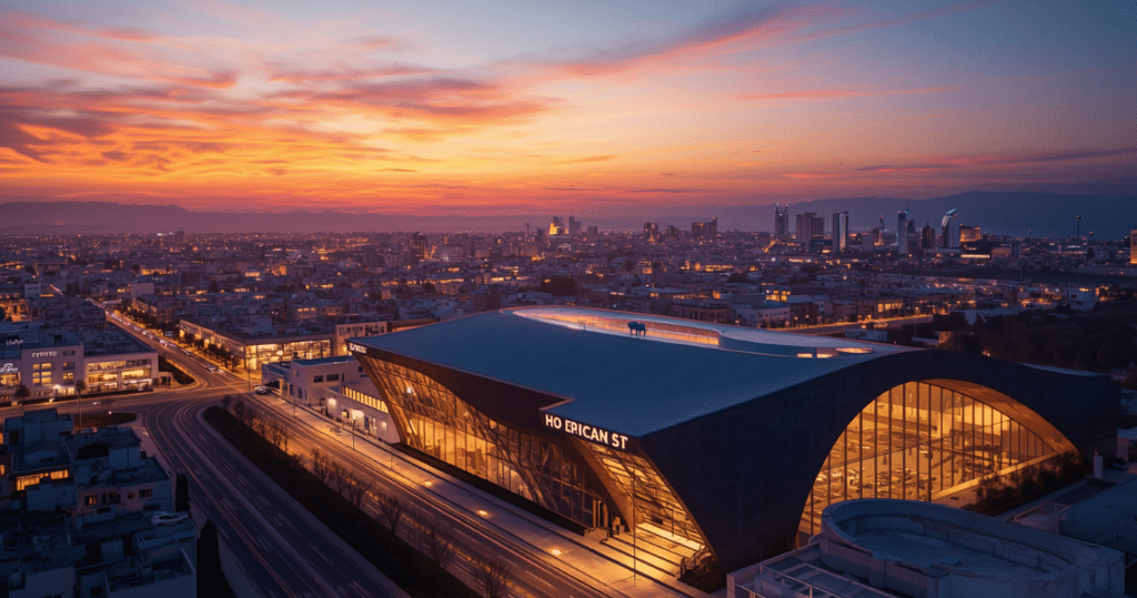 Blick auf Nicosia bei Sonnenuntergang, wichtiges Wirtschaftszentrum für die Gründung einer Zypern Ltd.