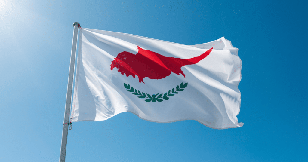 Abbildung der zyprischen Flagge, ein Symbol für den Standort Zypern bei der Gründung einer Ltd.