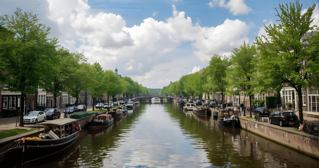 umziehen nach holland, umziehen nach niederlande, nach holland auswandern erfahrungen – Leben am Wasser in einer niederländischen Stadt, Inspiration für alle, die in die niederlande auswandern wollen