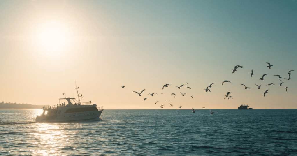 Boot auf dänischem Meer, Erfahrungen auswandern als Rentner nach Dänemark, Leben als Pensionär
