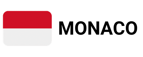 Die Flagge von Monaco, perfektes Symbol für alle, die über das Auswandern nach Monaco nachdenken