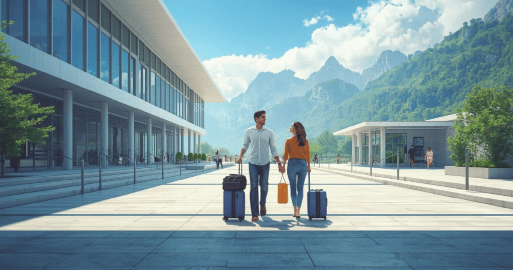 Deutsches Paar mit Koffern in Montenegro – nach montenegro auswandern, auswandern nach montenegro erfahrungen, auswandern montenegro
