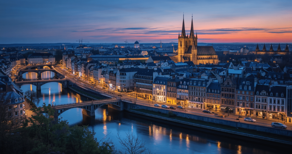 Abendliche Ansicht von Luxemburg Stadt, relevant für den Entschluss auswandern nach luxemburg und echte auswandern luxemburg erfahrungsberichte aus der Hauptstadt