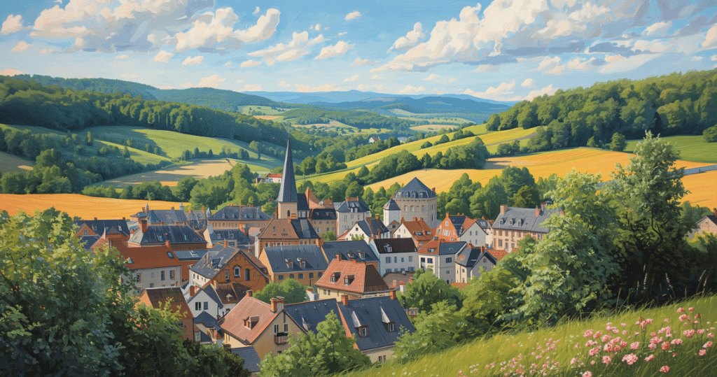 Panorama einer malerischen luxemburgischen Landschaft, ideal für auswandern luxemburg erfahrungen und als Inspiration für alle, die nach luxemburg auswandern möchten, auch für Rentner