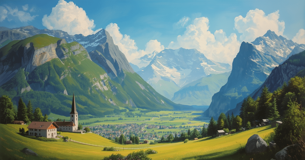Panoramablick über das Rheintal in Liechtenstein – Einblicke ins einwandern nach Liechtenstein, speziell für Unternehmer, Rentner und Deutsche auf der Suche nach neuen Chancen