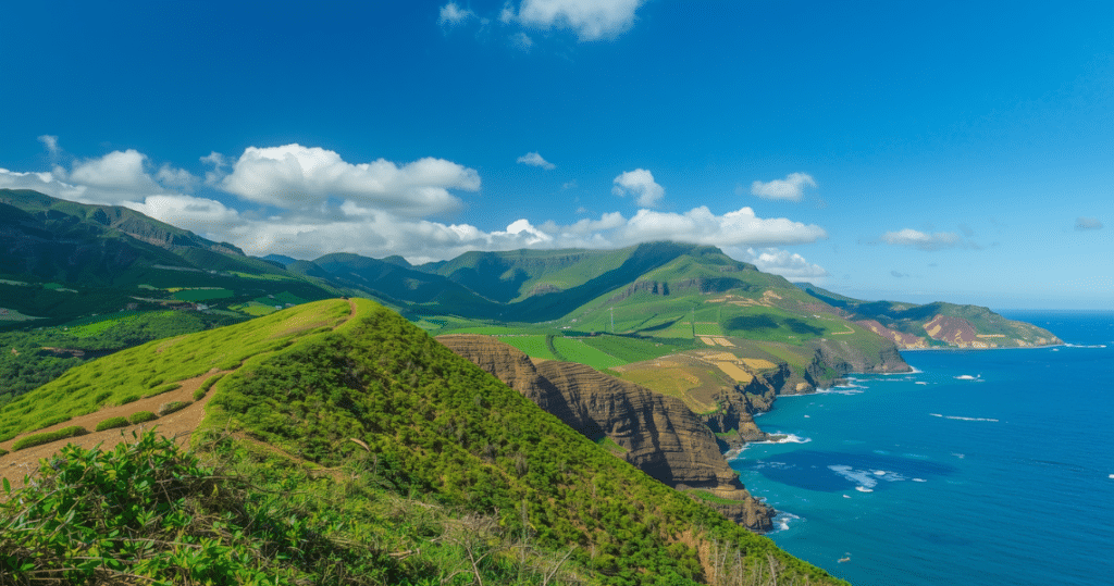 Weitläufiges Panorama von Madeira, zeigt die Vielfalt und Lebensqualität für Auswandern nach Madeira, Auswandern Madeira Kosten und das Leben als Auswanderer auf Madeira Portugal