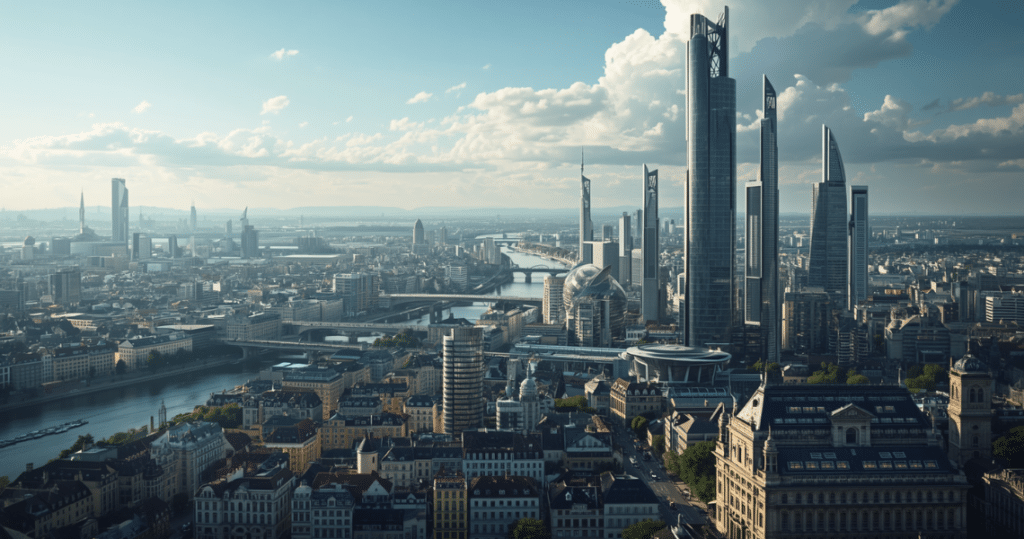 Moderne Skyline von Luxemburg, passend für luxemburg auswandern voraussetzungen und die Möglichkeiten für Unternehmer oder Rentner nach luxemburg auszuwandern